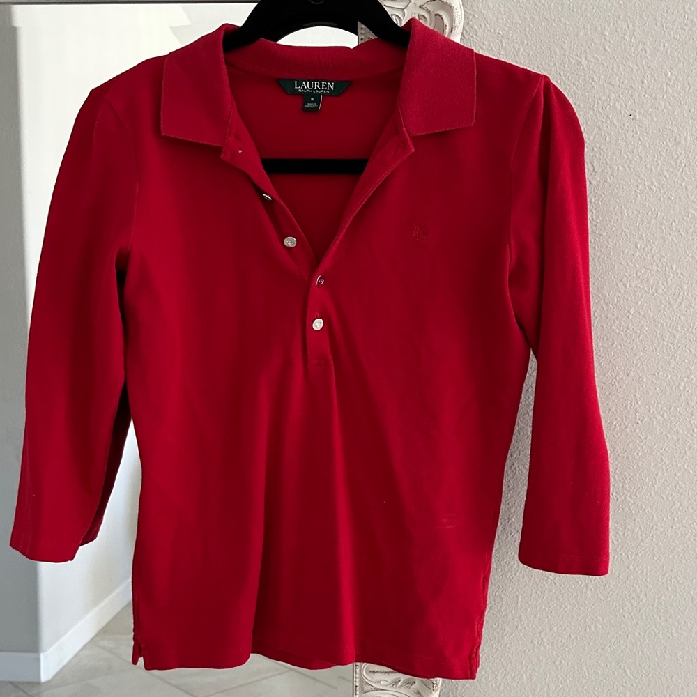 Lauren Ralph Lauren Red Top
